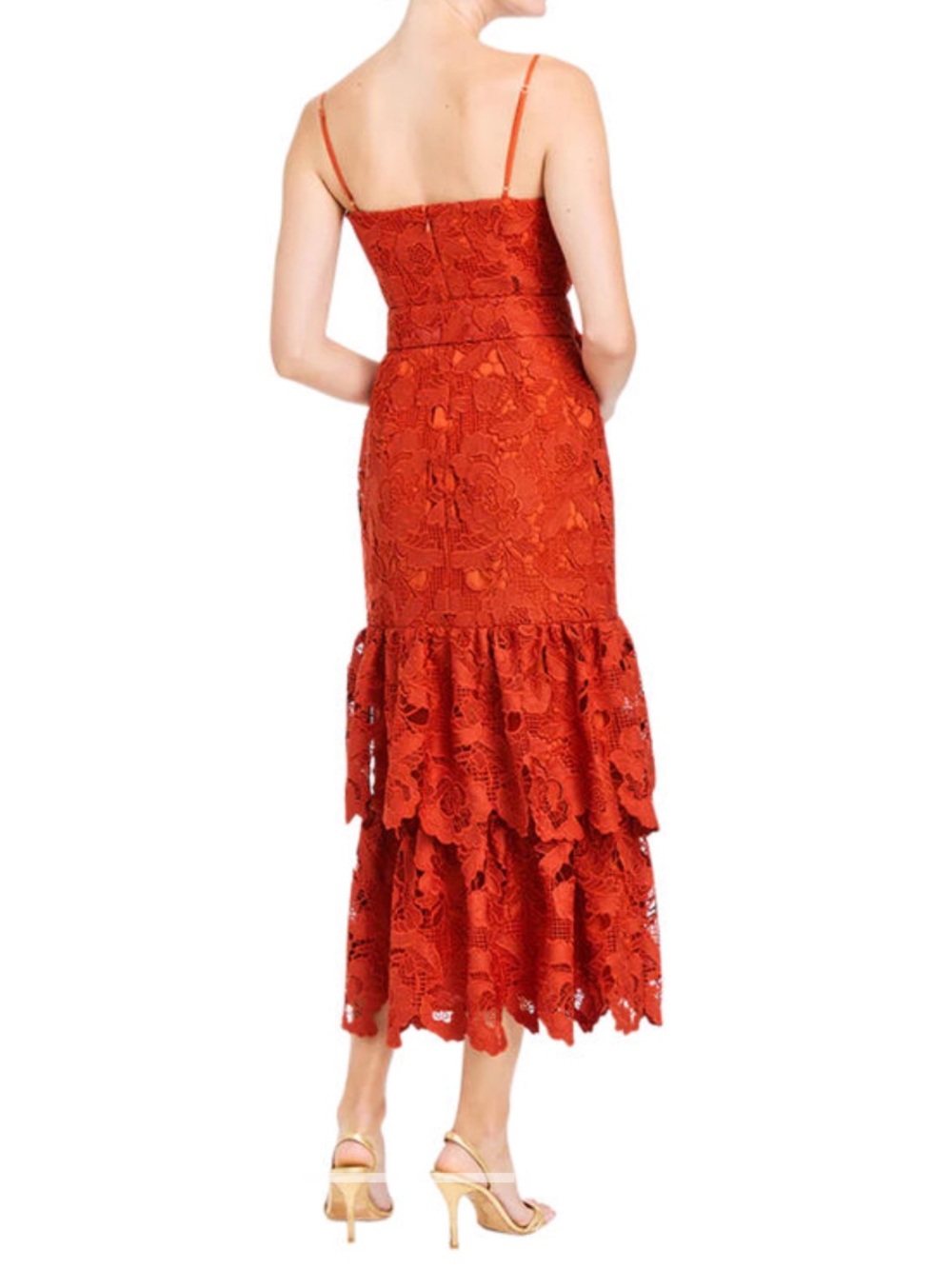 NWT ♥️ MESTIZA Vanessa Midi Dress With Adjustable Bow - Picture 2 of 4
